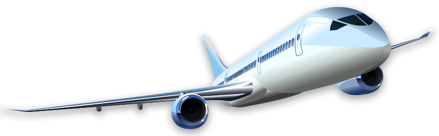 Graphic 3D airplane